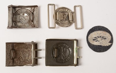 Lot 1045 - Three WWII and later German belt buckles
