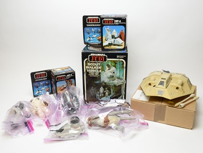 Lot 923 - 1970/80's boxed and unboxed Star Wars vehicles.