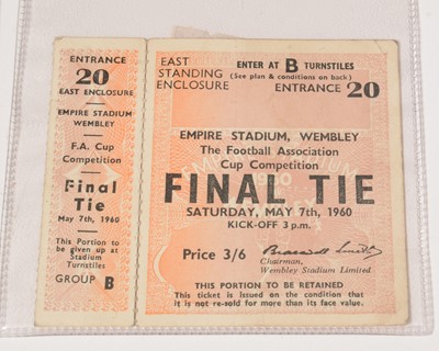 Lot 1244 - An F.A. Cup Final programme, and ticket