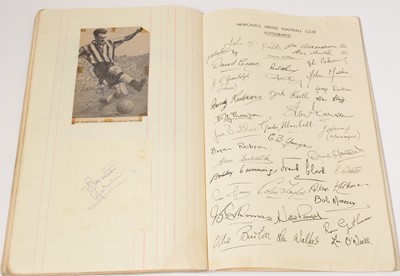 Lot 1246 - Newcastle United Football Club 1960s autographs