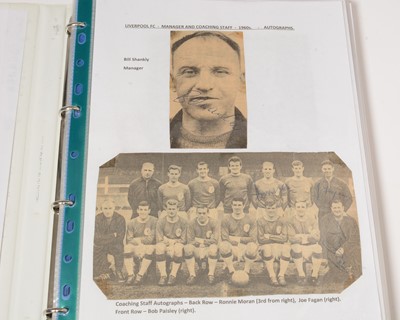 Lot 1248 - Football players autographs from the 1960s