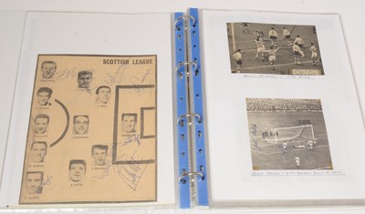 Lot 1240 - Glasgow Celtic Football Club players autographs from 1965
