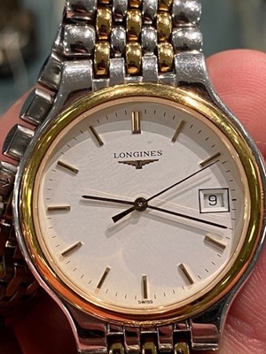 Lot 51 - A lady's Longines Les Grandes Classique stainless steel wristwatch.