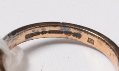 Lot 268 - A Victorian 18ct gold mourning ring, together with two further gold rings.