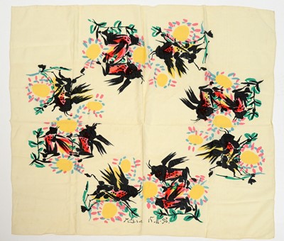 Lot 769 - A Pablo Picasso screen-printed silk scarf.