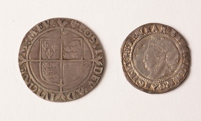 Lot 181 - Queen Elizabeth I shilling and sixpence