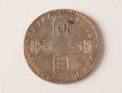 Lot 187 - William III shilling, 1697, first bust.