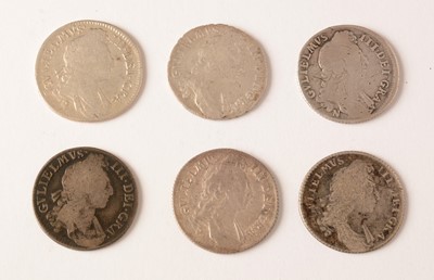 Lot 188 - A selection of William III shillings