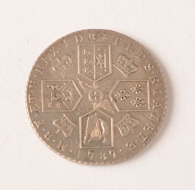 Lot 197 - A George III shilling, 1787