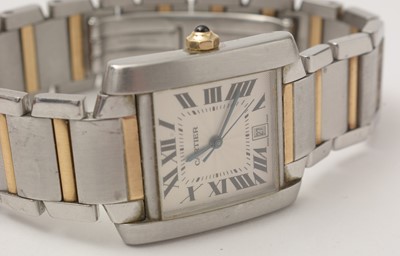 Lot 15 - A Cartier Tank Francais wristwatch
