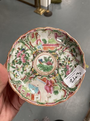 Lot 243 - Chinese famille rose bowl and a cup and saucer
