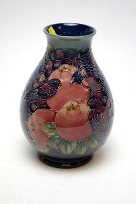 Lot 305 - Moorcroft 'Finch and Berry' pattern vase