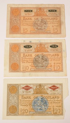 Lot 214 - Bank of Scotland bank notes