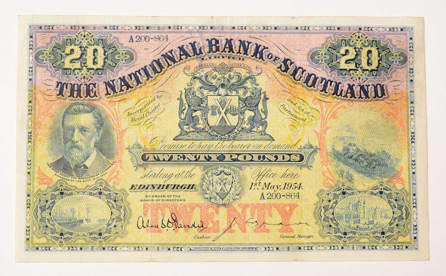 Lot 227 - The National Bank of Scotland Limited £20 note