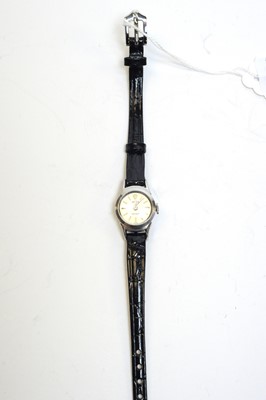 Lot 115 - A 1960s lady's Rolex Precision stainless steel cased wristwatch.