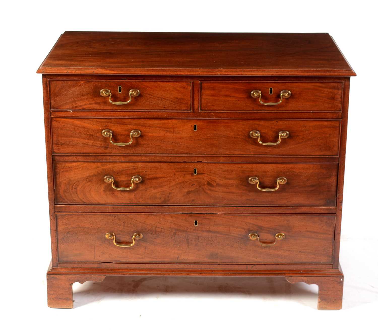 Lot 539 - A George III mahogany chest