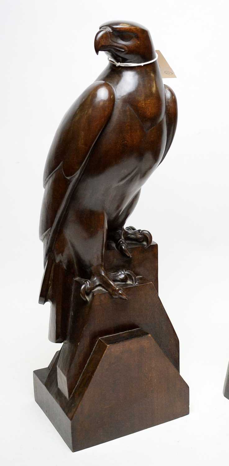 Lot 270 - German carved wood eagle sculpture