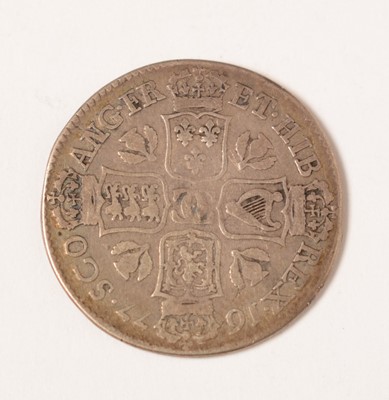 Lot 235 - Charles II quarter-dollar merk, 1677.