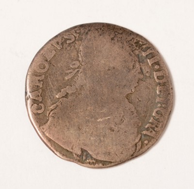 Lot 236 - Charles II quarter-dollar merk, 1671
