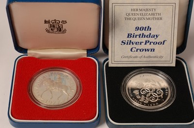Lot 244 - Silver proof and other coins