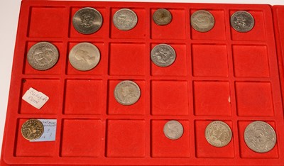 Lot 253 - A selection of Queen Victoria shillings and other coinage.