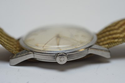 Lot 169 - A gentleman's stainless-steel-cased Omega wristwatch.