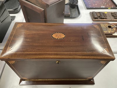 Lot 420 - Early 20th Century inlaid mahogany correspondence box