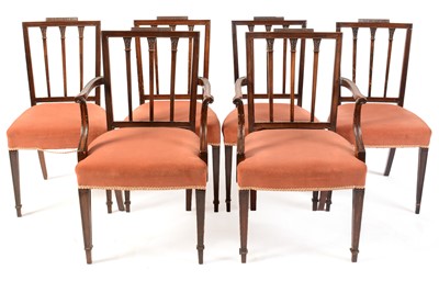 Lot 534 - A set of six 19th Century mahogany dining chairs
