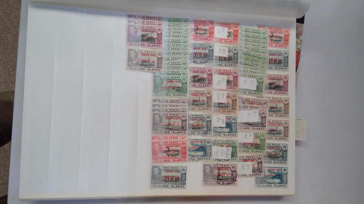 Lot 41 World stamp stock books,