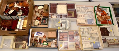 Lot 972 - A large collection of doll's house furniture