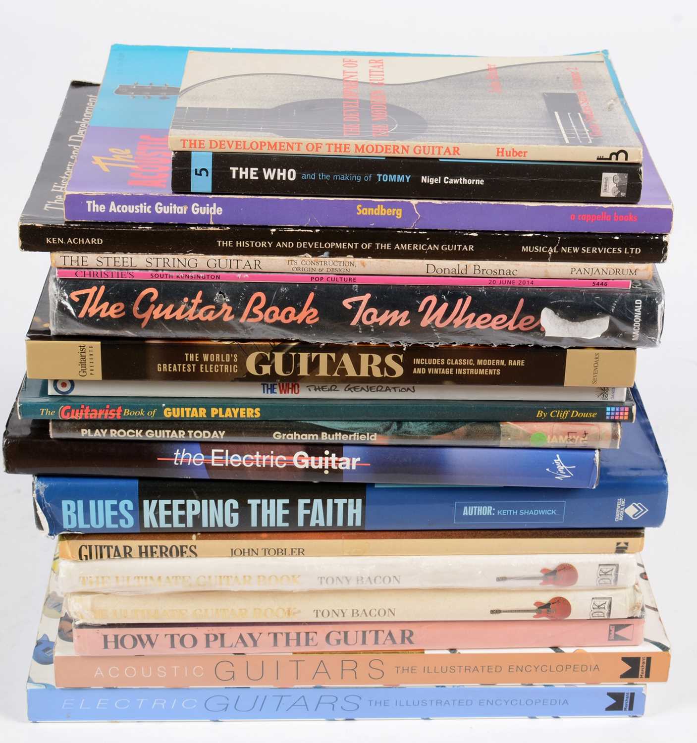 Lot 324 - 18 Guitar reference books and catalogues