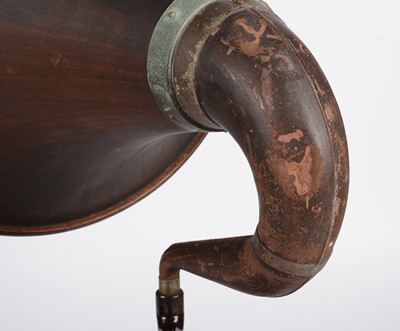 Lot 366 - Edison Opera Phonograph and horn and winder.