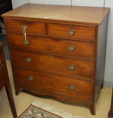 Lot 135 - 19th Century mahogany chest of drawers.