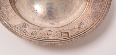Lot 165 - Small silver items, including powder compacts, a 1930s dressing table jar, and an Armada dish.