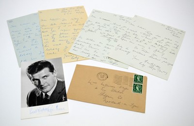 Lot 747 - A signed Roger Moore photograph and correspondence from his mother.