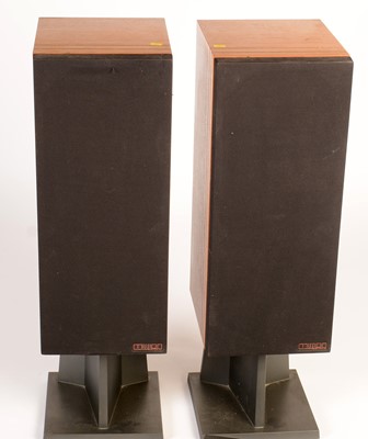 Lot 368 - A pair of Mission electronic floor standing speakers.
