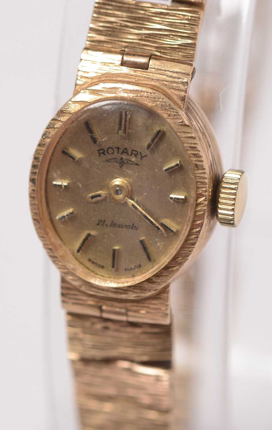 Lot 226 - A lady's 9ct gold cased Rotary cocktail watch.