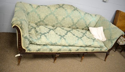 Lot 100 - A Regency beech framed sofa.