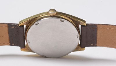 Lot 249 - A gentleman's gold-plated Omega wristwatch.