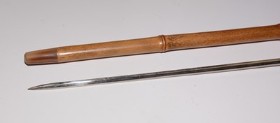 Lot 410 - 20th century bamboo swordstick