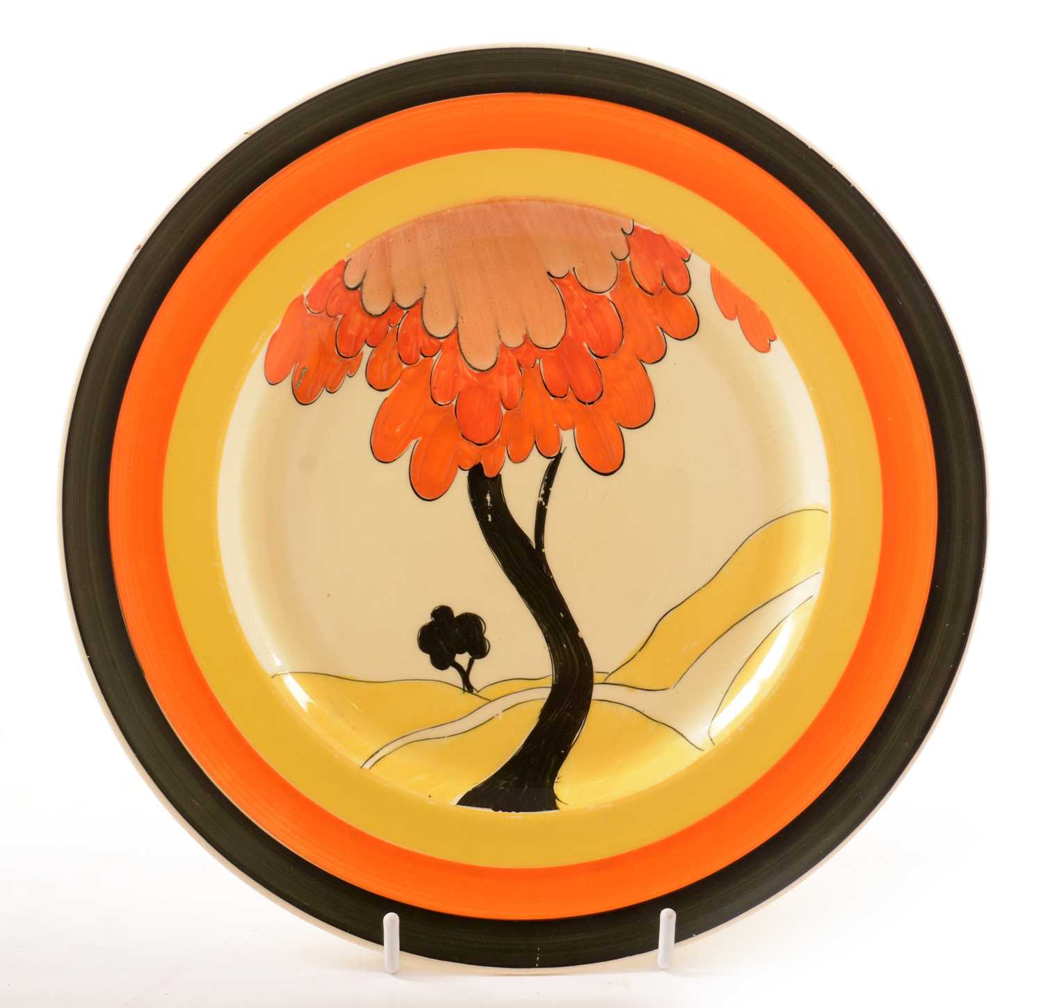 Lot 1 - Clarice Cliff style plate