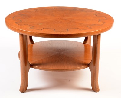 Lot 67 - Nathan: a mid Century circular teak two-tier coffee table.