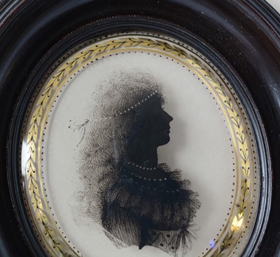 Lot 669 - Isabella Beetham (1753-1825) - silhouettes.
