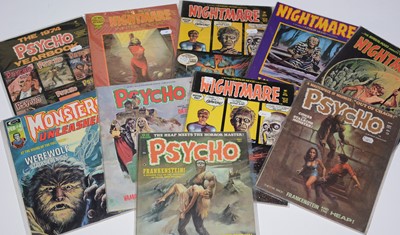 Lot 703 - Horror and Sci-Fi Magazines.