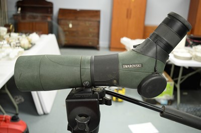 Lot 543 - A Swarovski spotting scope on stand