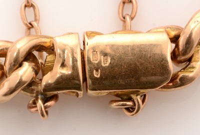 Lot 49 - A late Victorian five stone diamond bracelet