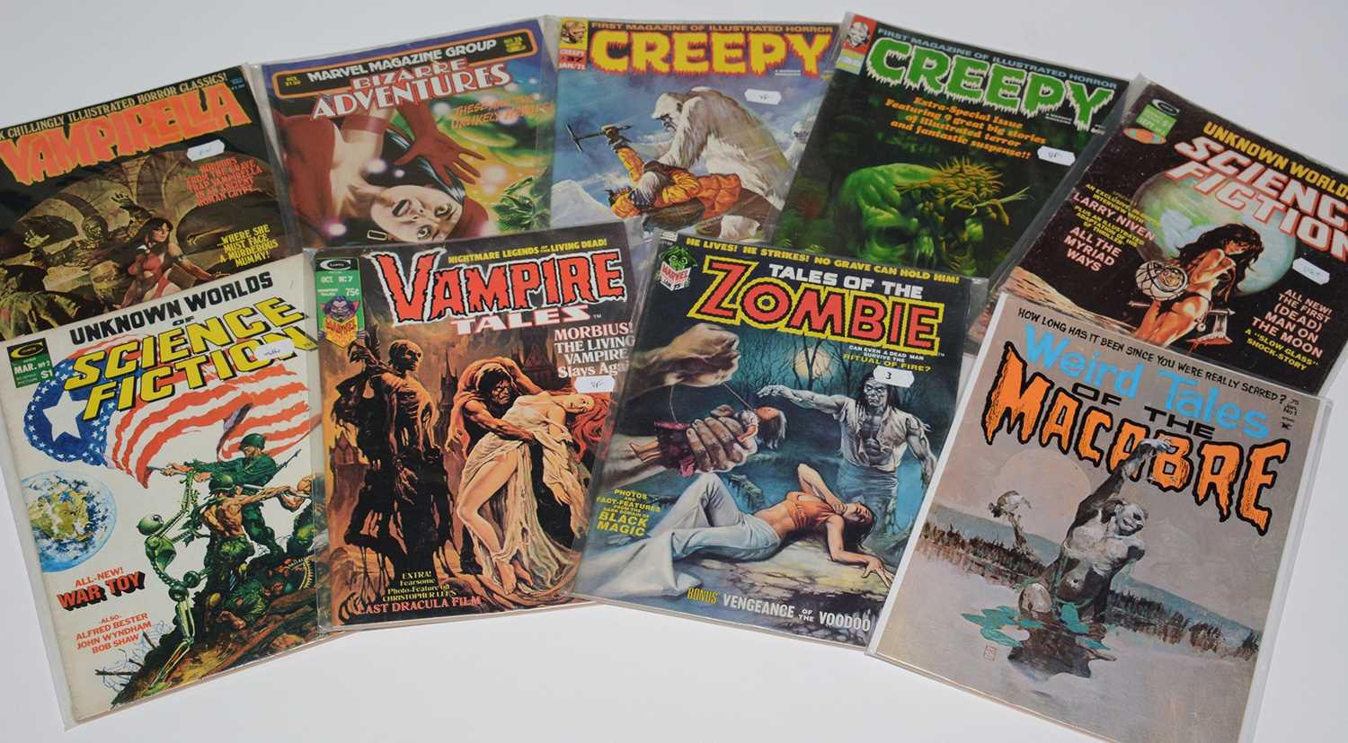 Lot 707 - Horror and Sci-Fi Magazines.