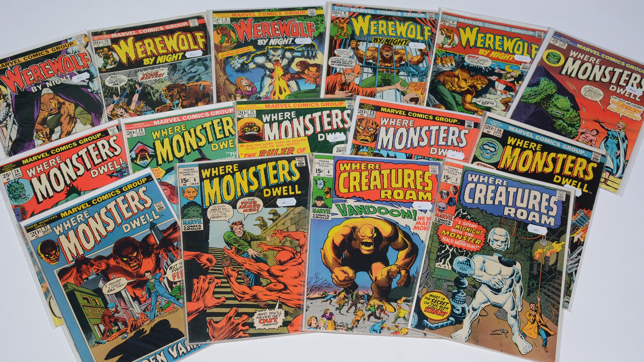 Lot 766 - Marvel Horror Comics.