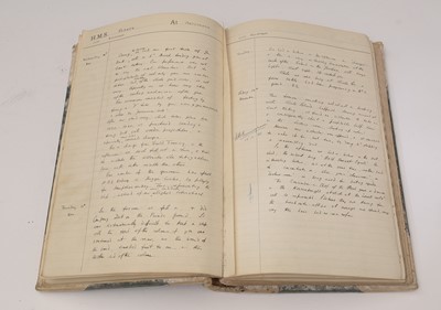 Lot 485 - Journals of the Frank Fasson GC, Enigma codebook rescuer.