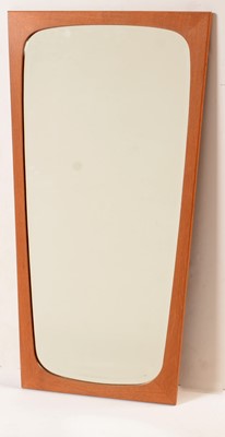 Lot 31 - mid Century Danish teak framed wall mirror.